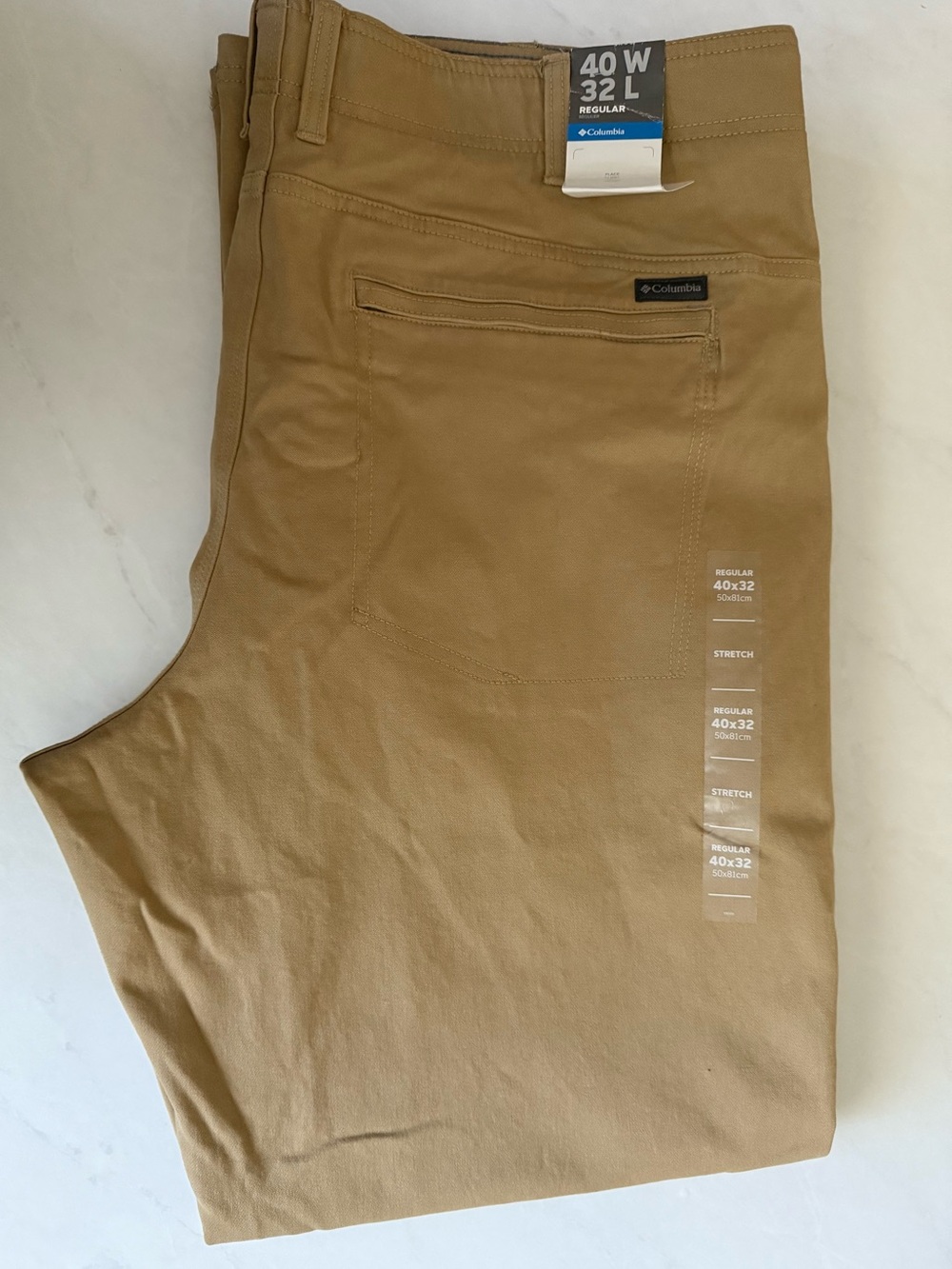 Columbia Men's Khaki Stretch Chinos - Tan